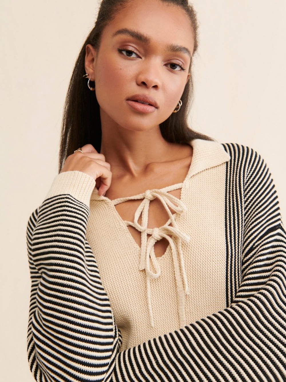 “FOUND” Knit Collar Jumper by Free People